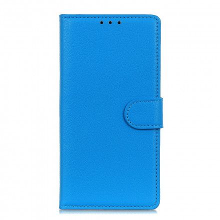 Folio Deksel Til Xiaomi Redmi Note 10 Pro Premium Litchi Leather Effect