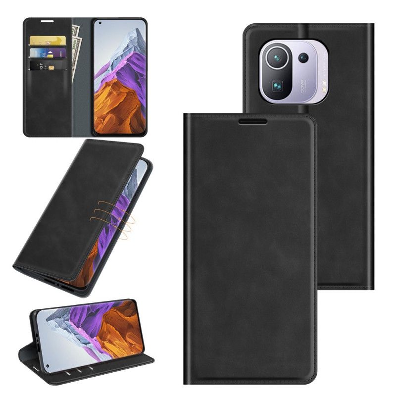 Beskyttelse Deksel Til Xiaomi Mi 11 Pro Folio Deksel Stil Skinndesign