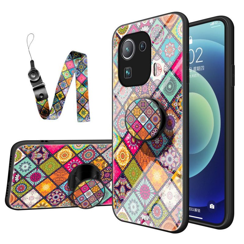 Deksel Til Xiaomi Mi 11 Pro Magnetisk Patchworkholder