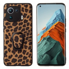 Deksel Til Xiaomi Mi 11 Pro Ringstøtte I Leopardstil