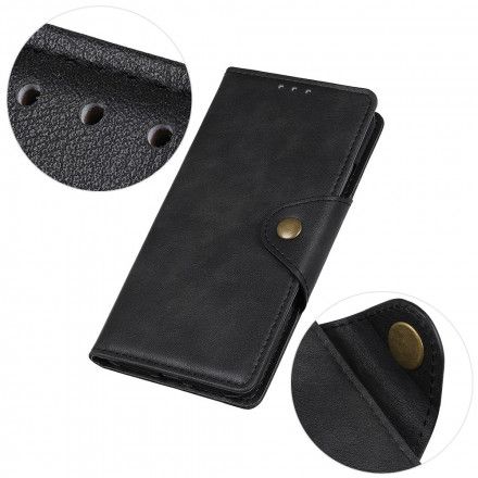 Folio Deksel Til Xiaomi Mi 11 Pro Faux Skinnknapp