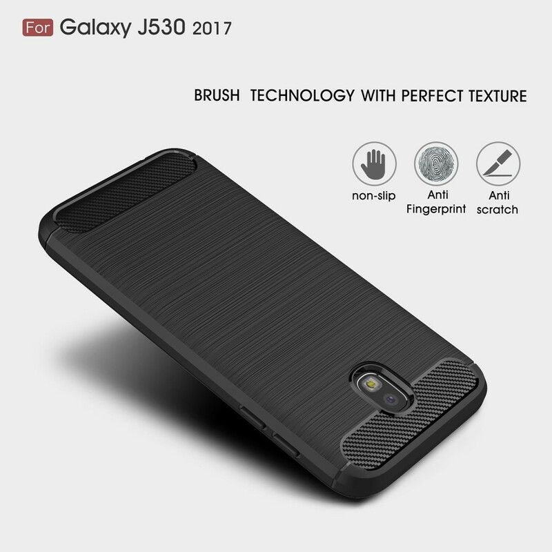 Deksel Til Samsung Galaxy J5 2017 Børstet Karbonfiber