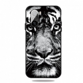 Deksel Til Xiaomi Mi 11i 5G / Poco F3 Svart Og Hvit Tiger