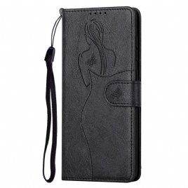 Folio Deksel Til Xiaomi Mi 11i 5G / Poco F3 Faux Leather Silhouette