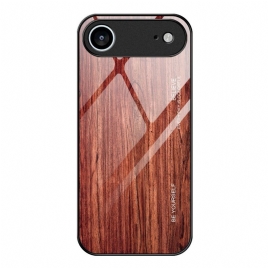 Deksel iPhone Air Herdet Glass I Treeffekt