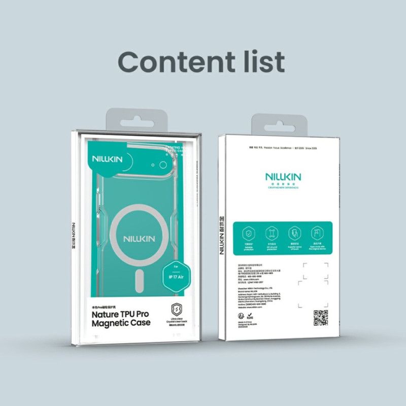 Deksel iPhone Air Magsafe Kompatibel Med Nature Pro-serien Nillkin Beskyttelse Deksel