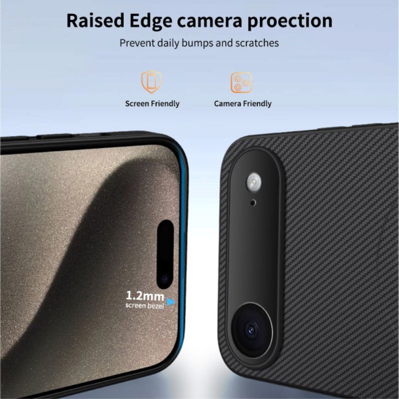 Deksel iPhone Air Mobildeksel Magsafe Karbonfiberfinhet