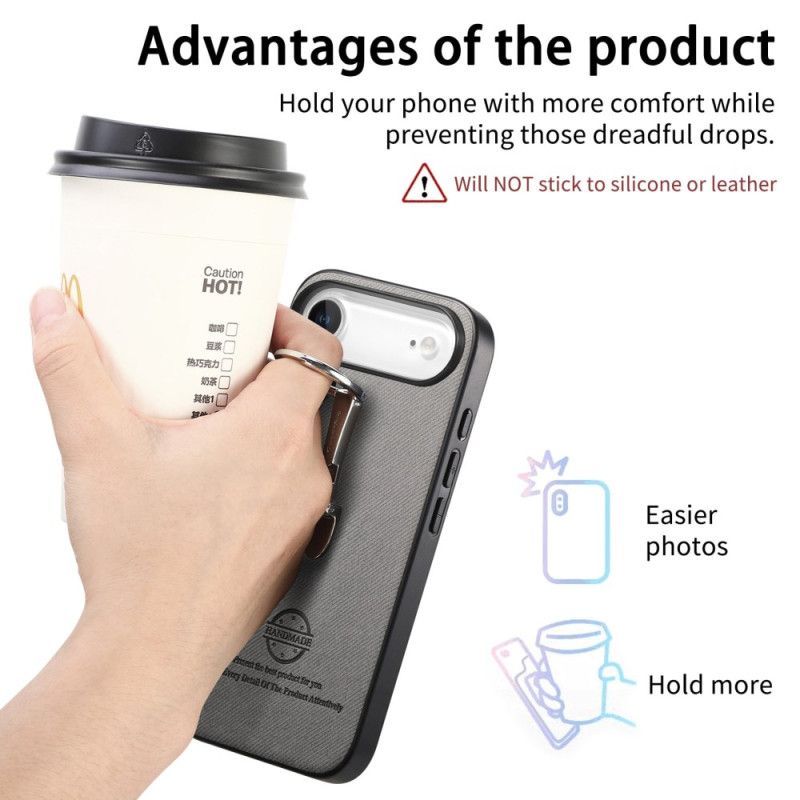 Deksel Til iPhone Air Med Sammenleggbart Stativ Og Twilltekstur