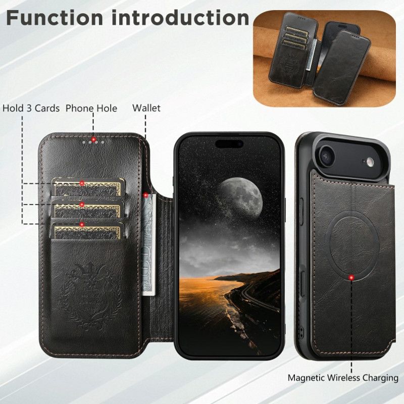 Folio Deksel iPhone Air Magsafe-kompatibel Vintage-stil Beskyttelse Deksel