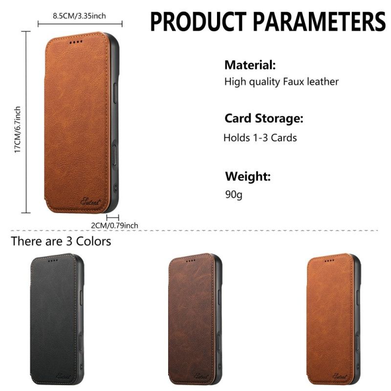 Folio Deksel iPhone Air Ultratynn Magsafe Suteni Beskyttelse Deksel