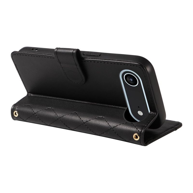 Folio Deksel iPhone Air Vattert Med Stropp Og Skulderstropp Beskyttelse Deksel