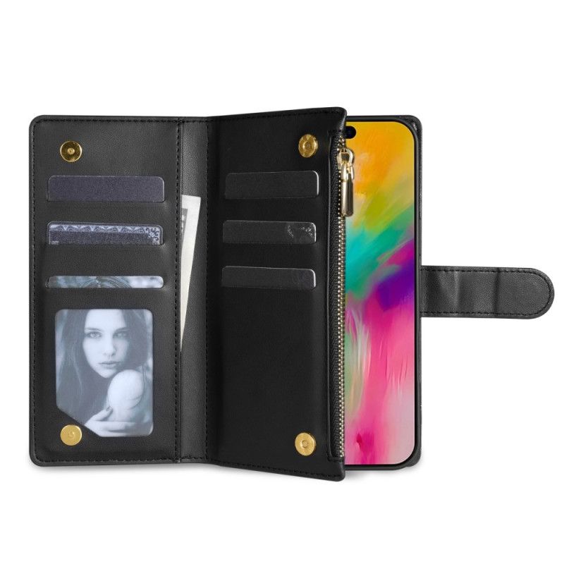 Folio Deksel Til iPhone Air Vattert Med Snor Og Skulderstropp