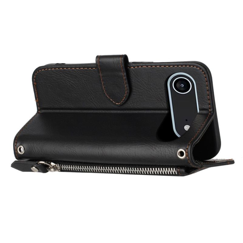 Lærdeksel Folio Deksel iPhone Air Mobildeksel Retro Lommebok