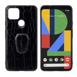 Deksel Til Google Pixel 4A 5G Crocodile Style Ring-støtte