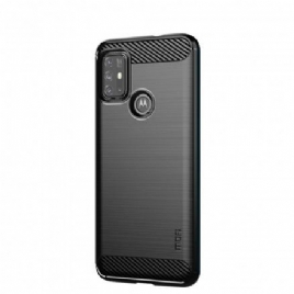 Deksel Til Moto G10 / G30 Mofi Børstet Karbonfiber