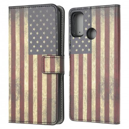 Folio Deksel Til Moto G10 / G30 Amerikansk Flagg