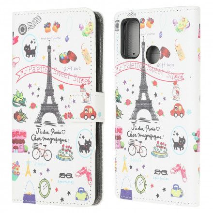 Folio Deksel Til Moto G10 / G30 Jeg Elsker Paris