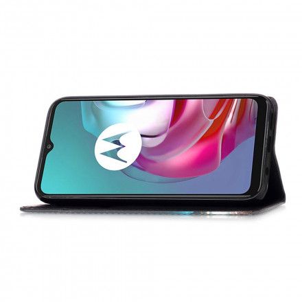 Folio Deksel Til Moto G10 / G30 Natttiger