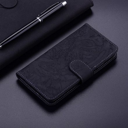 Folio Deksel Til Moto G10 / G30 Tiger Ansiktsutskrift