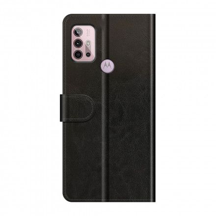 Lærdeksel Til Moto G10 / G30 Design Skinneffekt