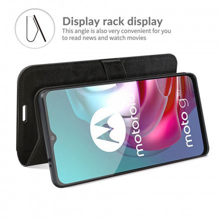 Lærdeksel Til Moto G10 / G30 Design Skinneffekt
