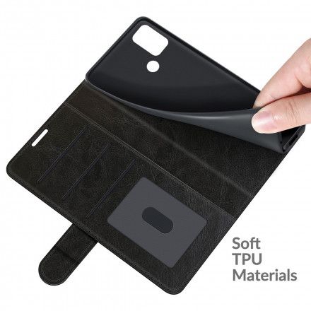 Lærdeksel Til Moto G10 / G30 Design Skinneffekt