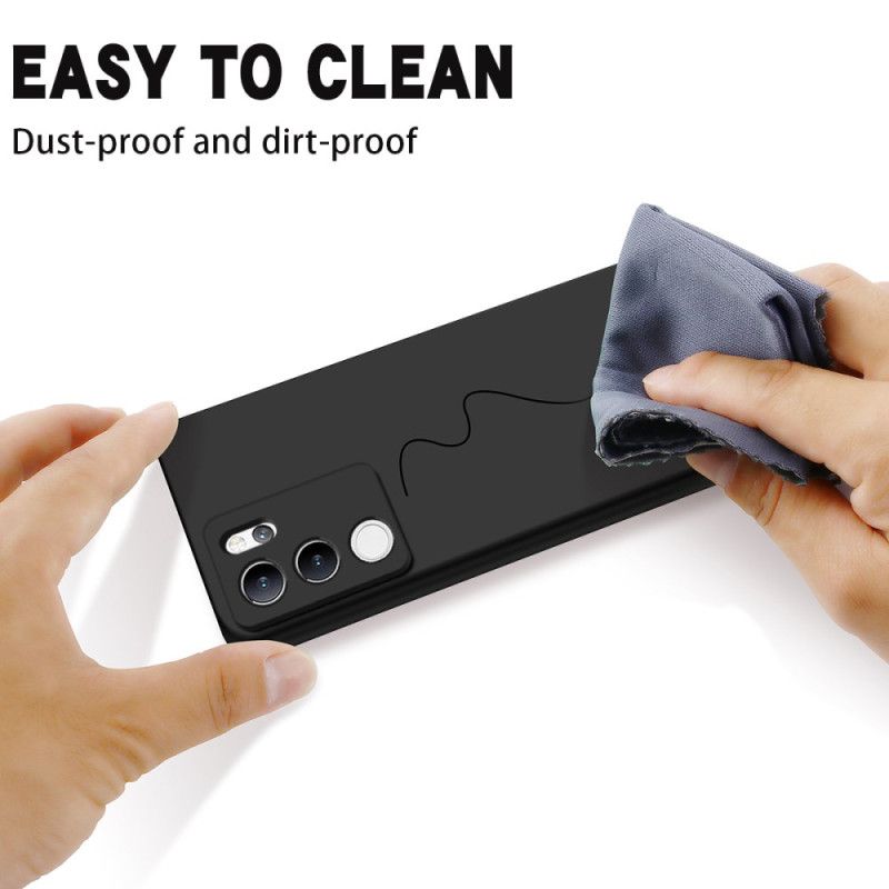 Deksel Vivo V30 Lite 5g Flytende Silikon Med Stropp Beskyttelse Deksel