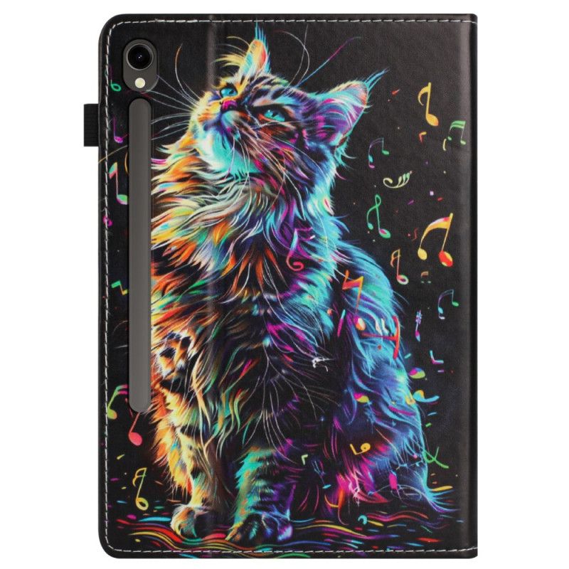 Case Etui Samsung Galaxy Tab S10 Fe Mobildeksel Musikalsk Katt