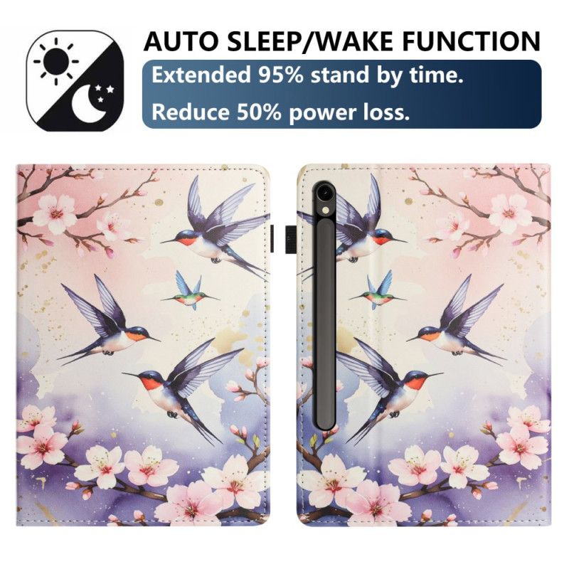 Etui Samsung Galaxy Tab S10 Fe Fugler Beskyttelse Deksel