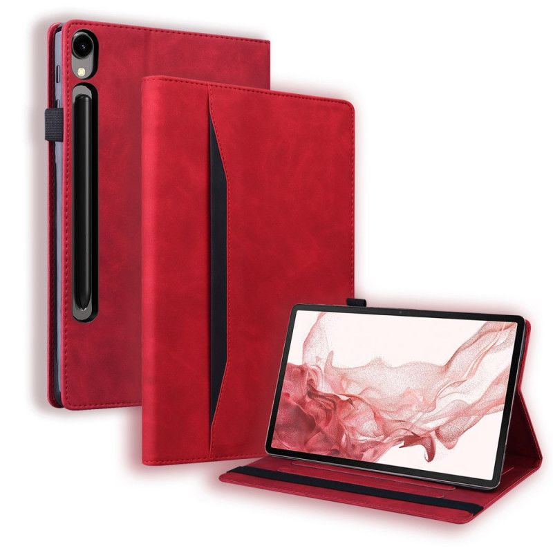 Etui Til Samsung Galaxy Tab S10 Fe Stylusholder Og Frontlomme