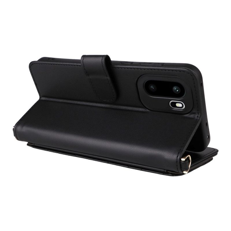 Folio Deksel Oneplus 15r 6 Kortspor Med Stropper Beskyttelse Deksel