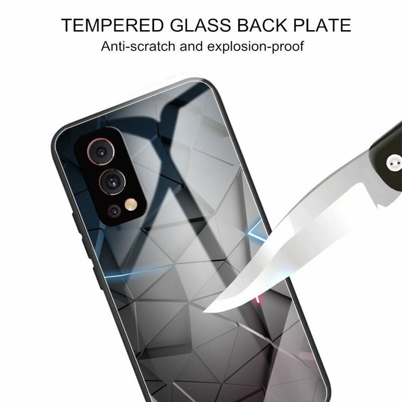 Deksel Til OnePlus Nord 2 5G Geometri Herdet Glass