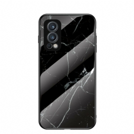 Deksel Til OnePlus Nord 2 5G Marmorfarger Herdet Glass