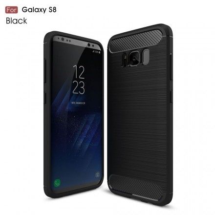 Deksel Til Samsung Galaxy S8 Børstet Karbonfiber