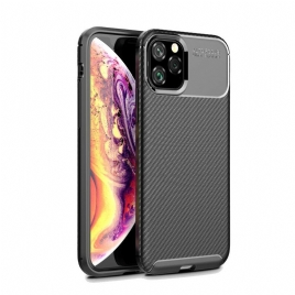 Deksel Til iPhone 11 Pro Fleksibel Karbonfibertekstur
