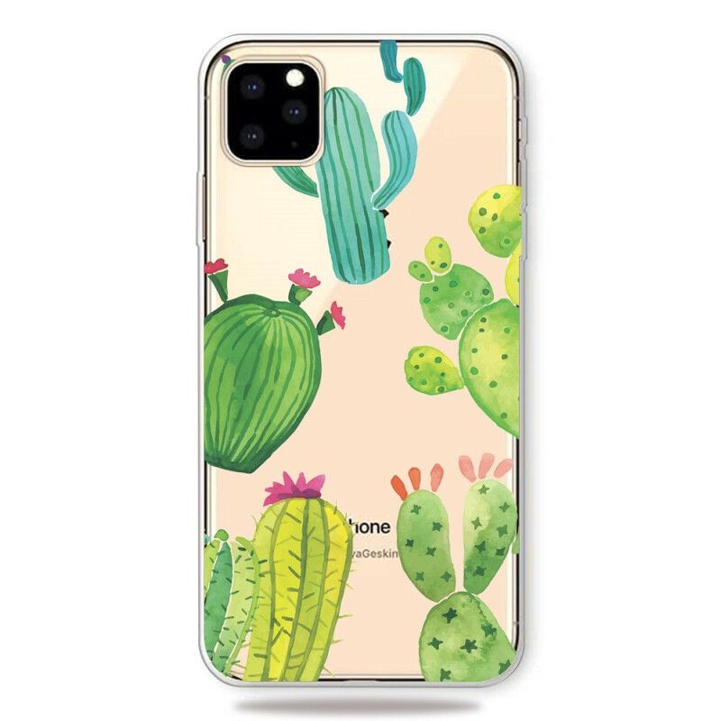 Deksel Til iPhone 11 Pro Kaktus Akvarell