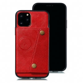 Deksel Til iPhone 11 Pro Lommebok Lærdeksel Snap Lommebok