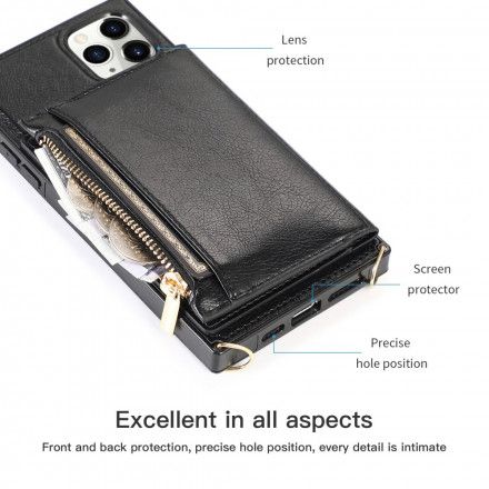 Deksel Til iPhone 11 Pro Multifunksjonell Med Justerbar Stropp