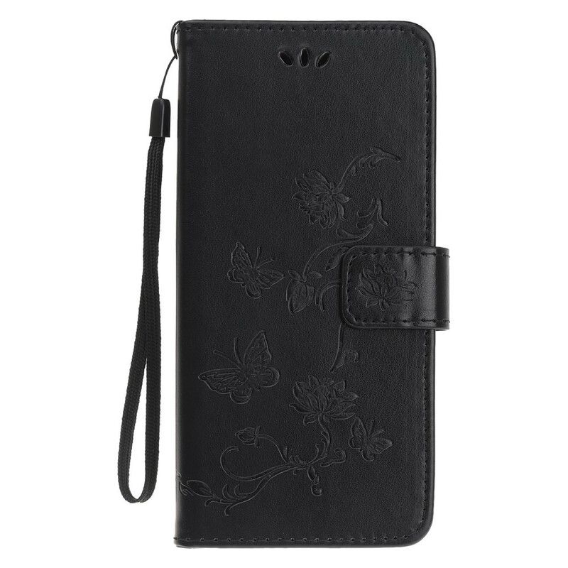 Folio Deksel Til iPhone 11 Pro Med Kjede Floral Strappy