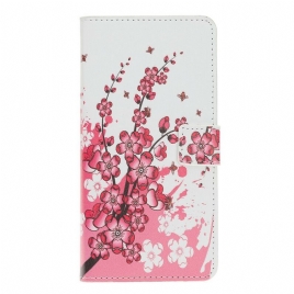 Folio Deksel Til iPhone 11 Pro Tropiske Blomster