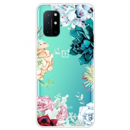 Deksel Til OnePlus 8T Sømløse Akvarellblomster