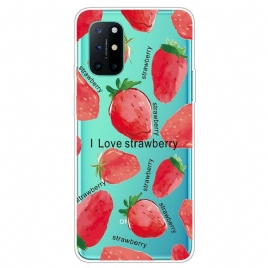 Mobildeksel Til OnePlus 8T Jordbær / Jeg Elsker Jordbær