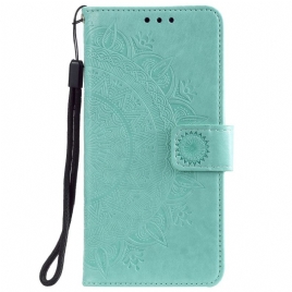 Lærdeksel Folio Deksel Honor 200 Lite Mandala Sol Med Stropp