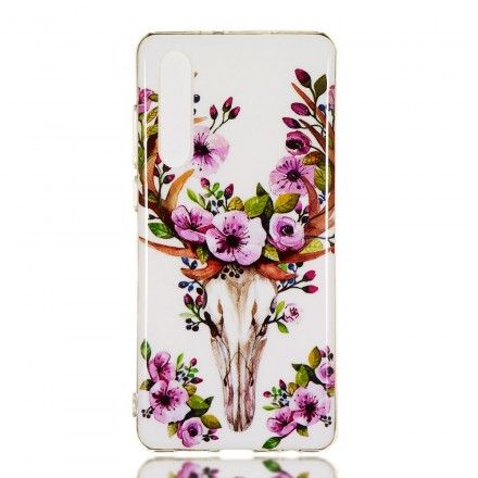 Deksel Til Huawei P30 Fluorescerende Blomsterelg