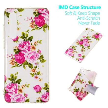 Deksel Til Huawei P30 Fluorescerende Liberty-blomster