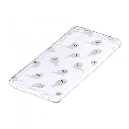 Deksel Til Huawei P30 Transparent Sea Lions Moro