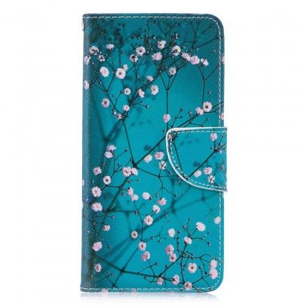 Folio Deksel Til Huawei P30 Blomstrende Tre