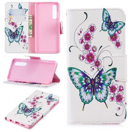 Folio Deksel Til Huawei P30 Fantastiske Sommerfugler