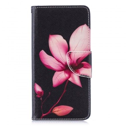 Folio Deksel Til Huawei P30 Rosa Blomst