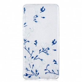 Mobildeksel Til Huawei P30 Hvite Blomster